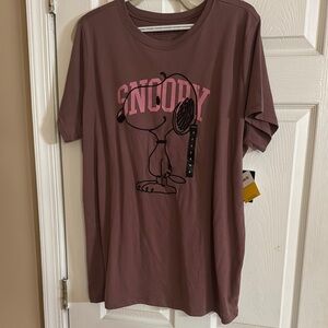 Torrid Snoopy Graphic Tee in Rose
